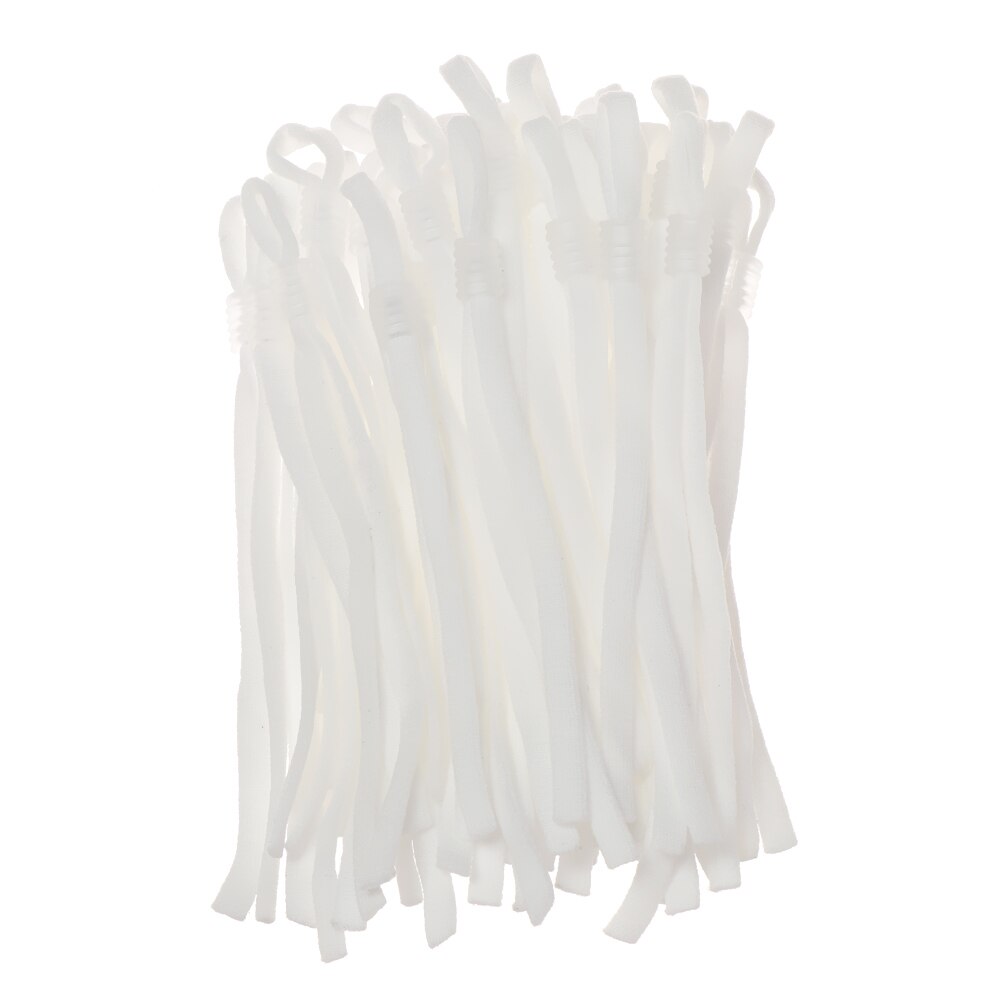 50 stuks verstelbare elastische koorden, gespen, rubberen band, rekkoorden voor doe-het-zelf maskers, naaiaccessoires, rekkoorden met gesp: 19