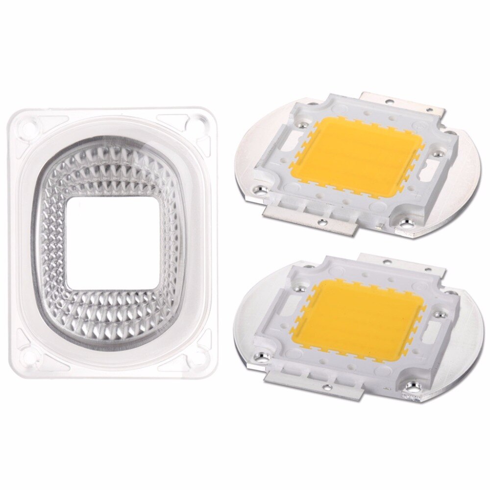 Led-lensreflector voor led-cob-lampen pc-lens + reflector + siliconen ringafdekking