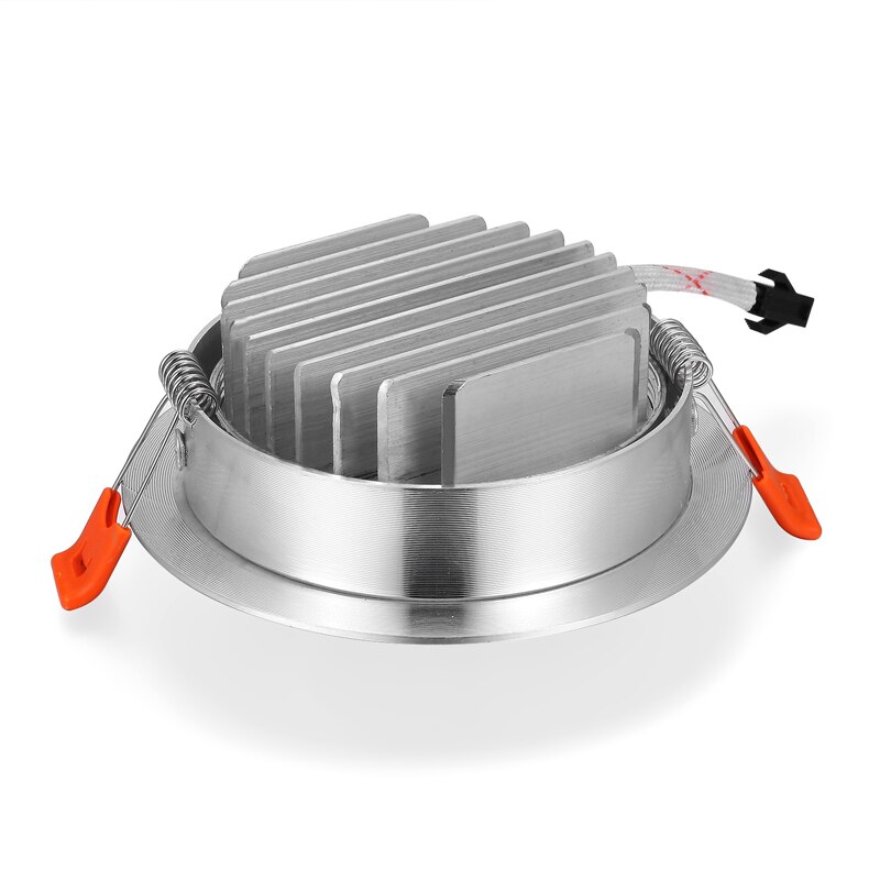 6 Pièces Ultra Lumineux Led Ronde Downlight 3 W 5 W 7 W 9 W 12 W 15 W 18 W En Aluminium Plafond Encastre Spot Lampe Blanc Chaud Lumiere Du Jour 110 V 220 V 8808754938202