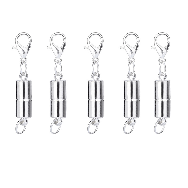 5Pcs/Pack Magnetic Lobster Clasps for DIY Bracelets Necklaces Hooks Chain Closure Accessories Lobster Clasp Connector: 4