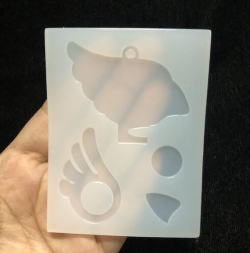 Moules en résine Silicone Mini patte de chat | Mini, pendentif patte de chat, décoration artisanat bricolage oiseau, licorne hippocamole, moule en résine petit éventail fourchette, breloques: bird