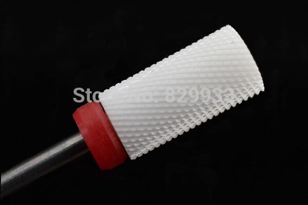 Witte Keramische Nail Bits Professionele Nail Art File Tool Voor Elektrische Manicure Pedicure Salon Machine Cutter Boor