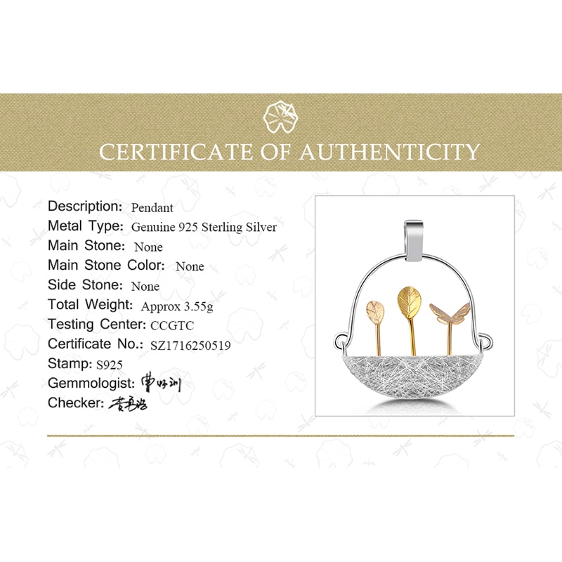 Lotus plezier echt 925 sterling zilver natuurlijke stijl handgemaakte fijne sieraden mijn kleine tuin hanger zonder ketting voor vrouwen