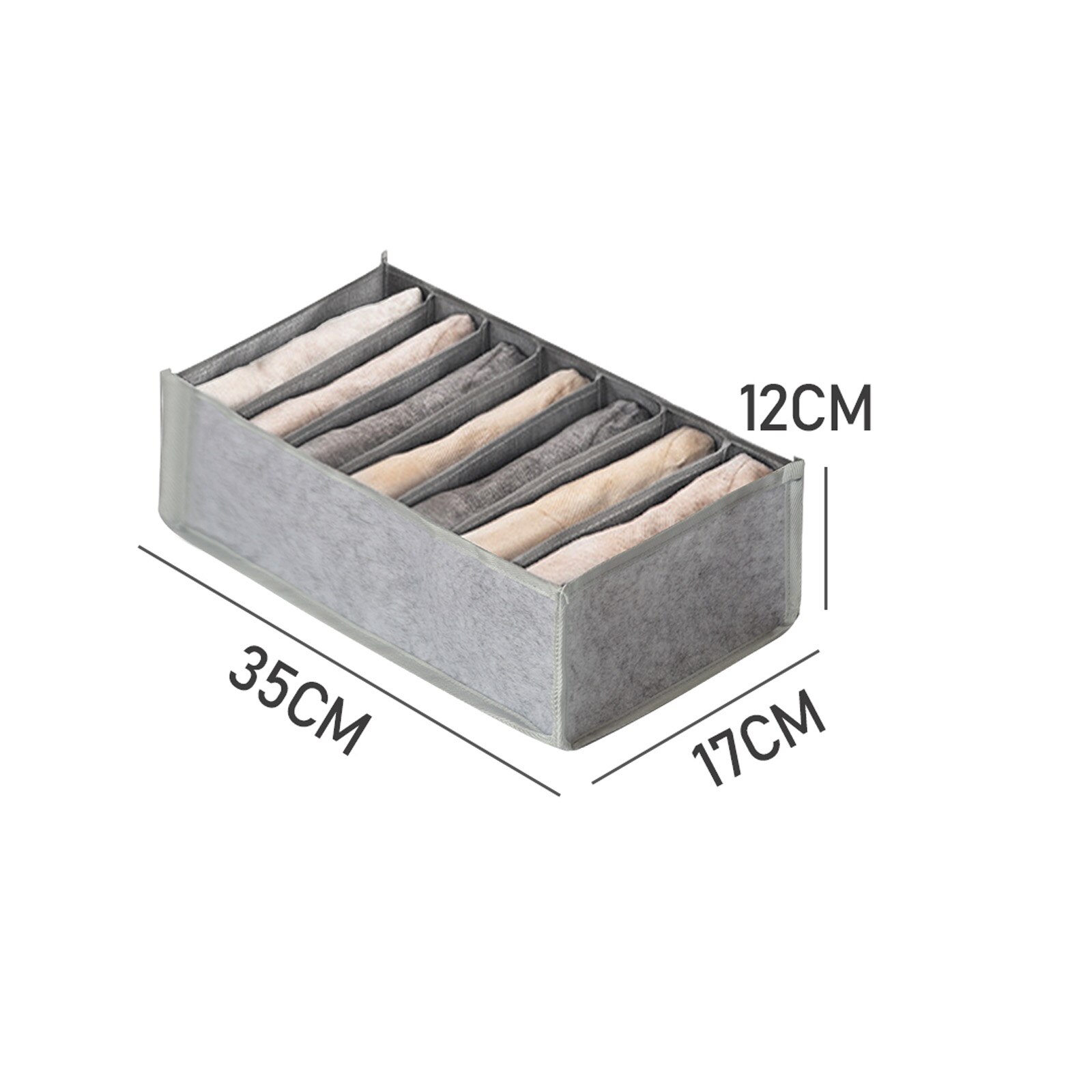 Clothes Organizer Jeans Storage Box Organizer Box Wardrobe Clothes Storage Box with Compartments Socks Underwears Bras Storages: 1