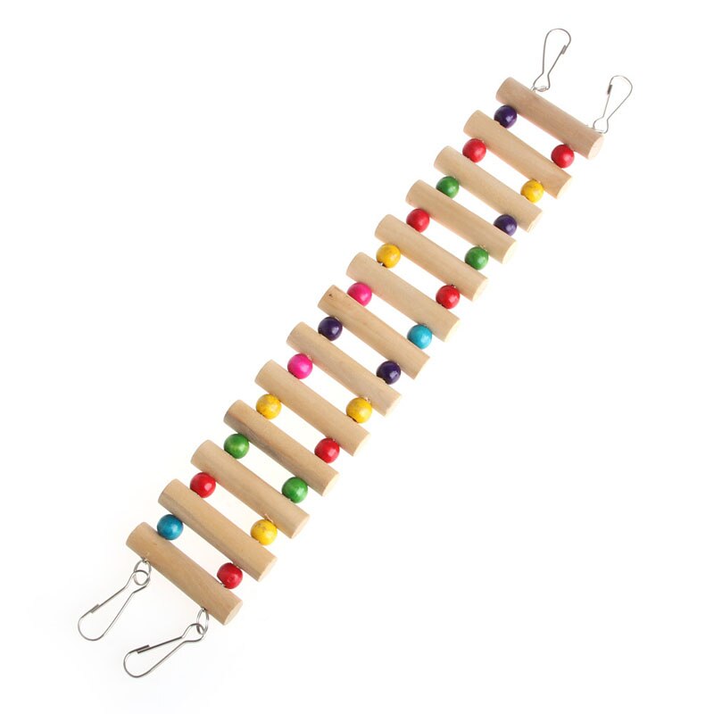 Vogels Swing Houten Brug Ladder Klim Valkparkiet Parkiet Budgie Papegaai Speelgoed: 30cm