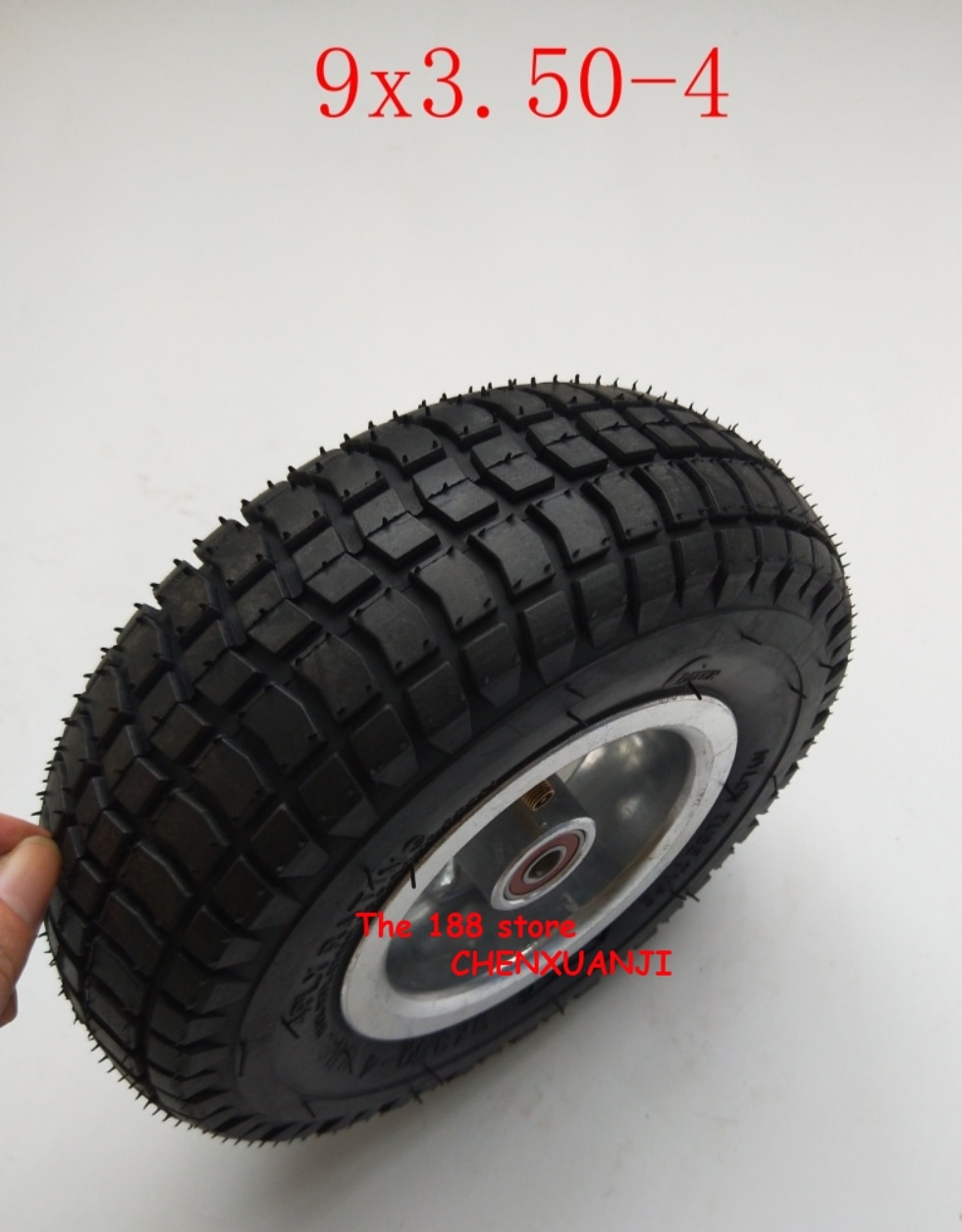 9 inch wheel 9x3.50-4 tires tyre Inner Tube and ri... – Grandado