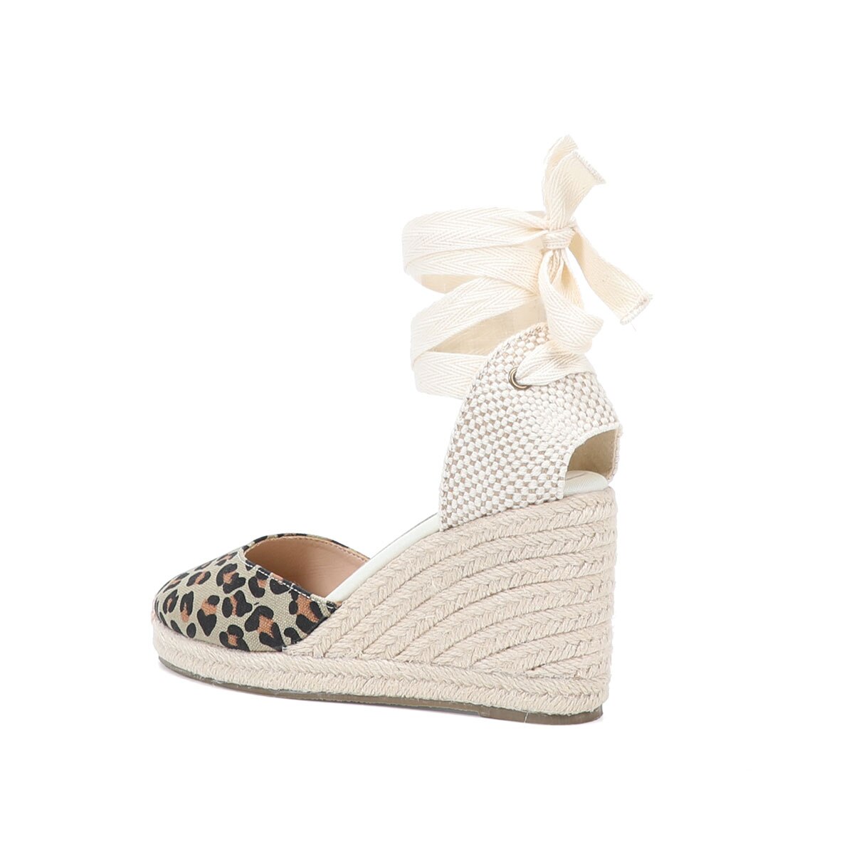 Zomer dames tas teen espadrille sleehak sandalen dikke hak platform enkelband luipaard print hoge hakken temperament rok schoenen