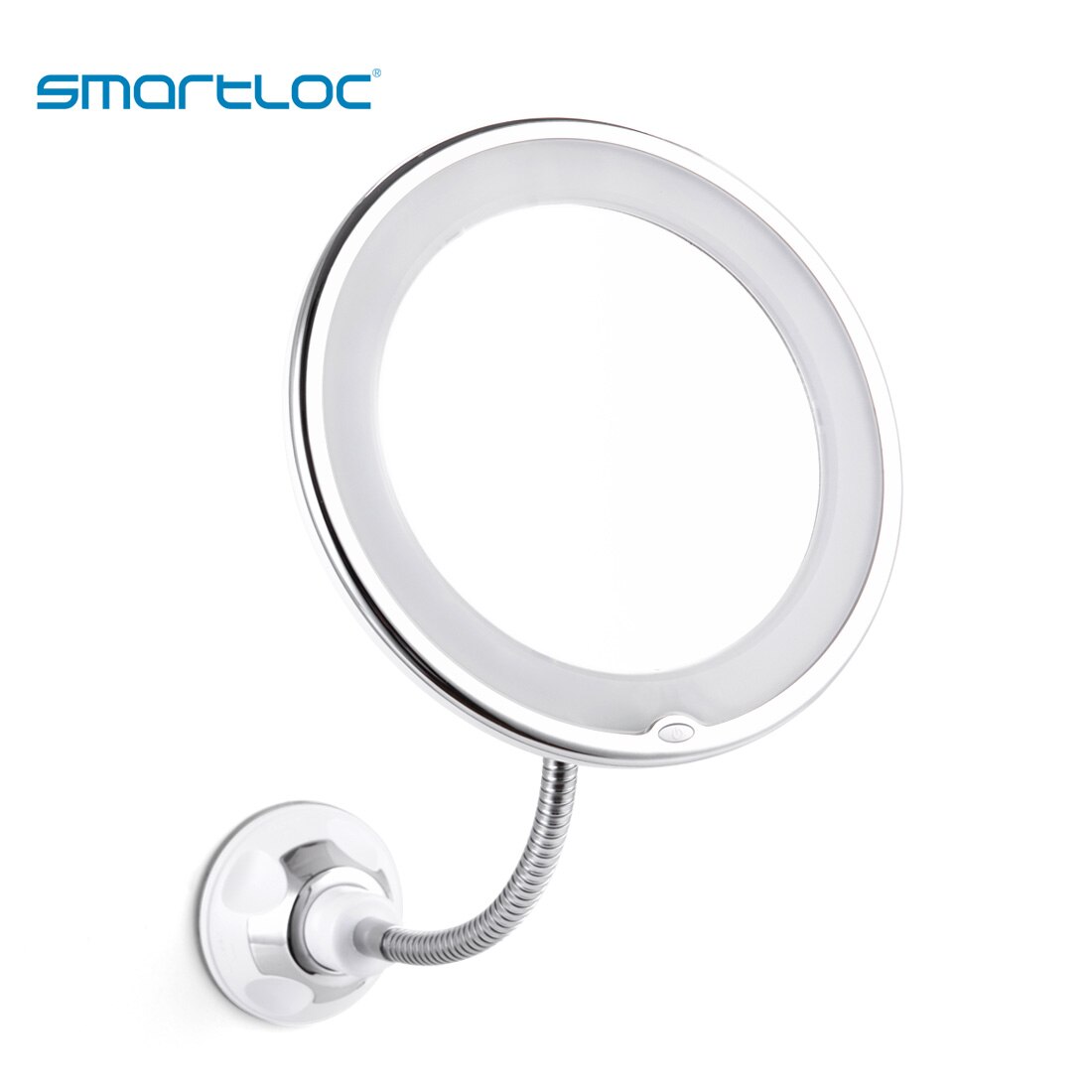 smartloc Extendable LED 10X Magnifying Bathroom Wall Mounted Mirror Mural Light Vanity Makeup Bathroom Mirror Smart Mirror: Default Title