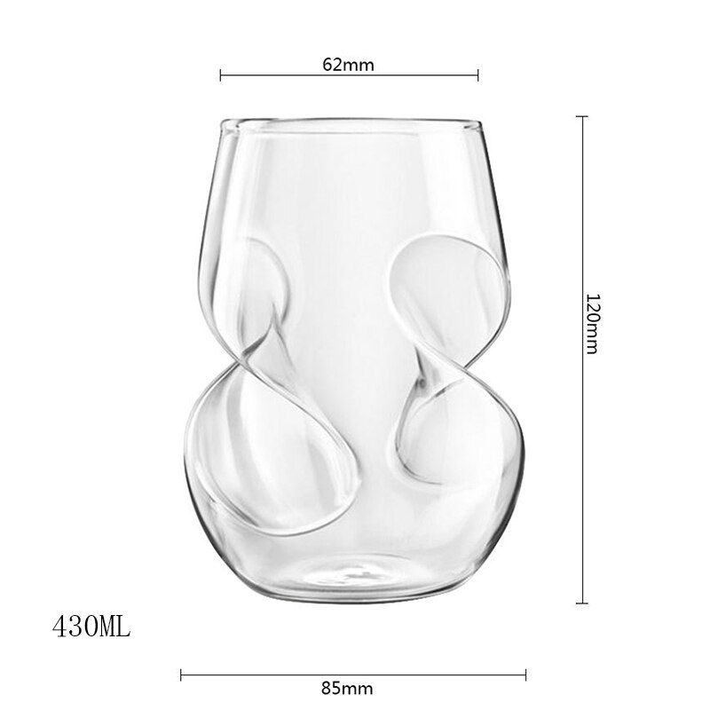 2pcs Rotate Whiskey Glass Whiskey Cocktail Drinking Wine Cup Tumbler Bottom Bar Glasses Vaso Gafas Caneca Brandy Couples