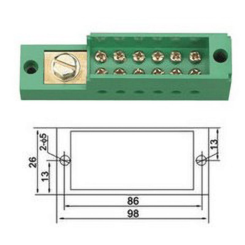Unipolaire Splitter Junction Box Brandvertragende Metering Kast Wire Terminal Blok