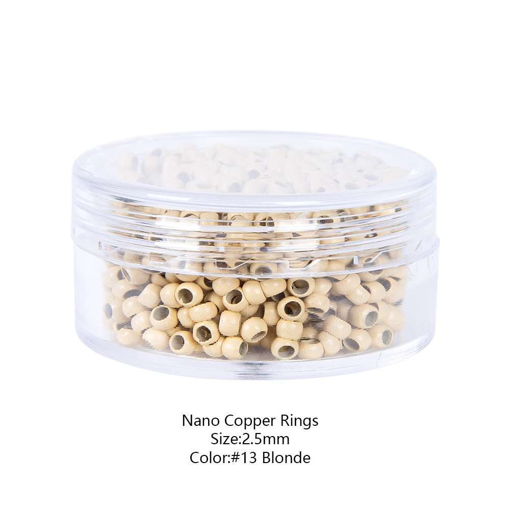 1000 Stuks/Fles Micro Ringen Buizen Micro Ringen Links Kralen Voor Ik Tip Haarverlenging Gereedschap Microchip Reforzado Para Extensiones: Blauw
