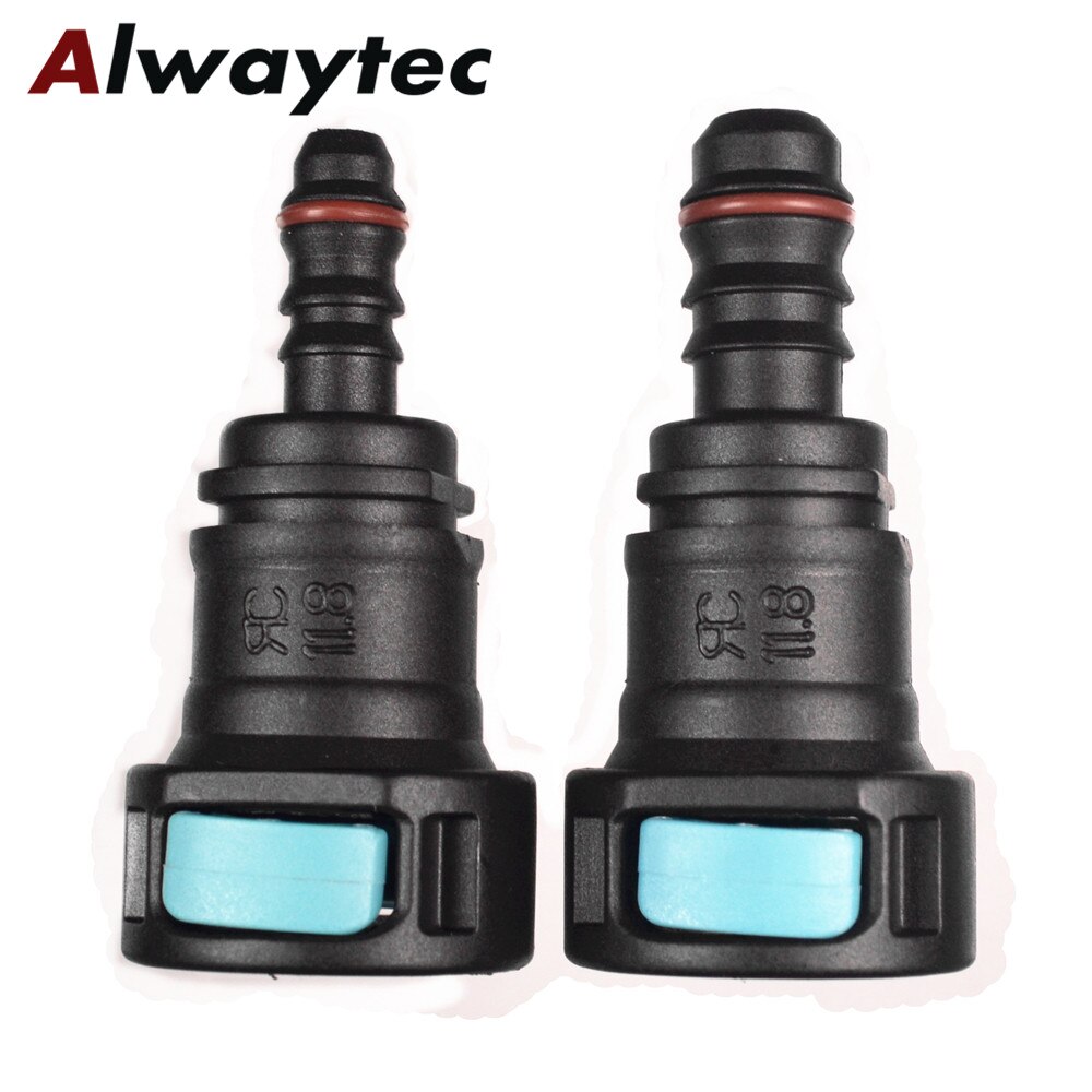 Auto parts 11.8mm SAE1/2 Large Hose Connector Fuel Line Fitting Connector Elbow Plastic Coupling