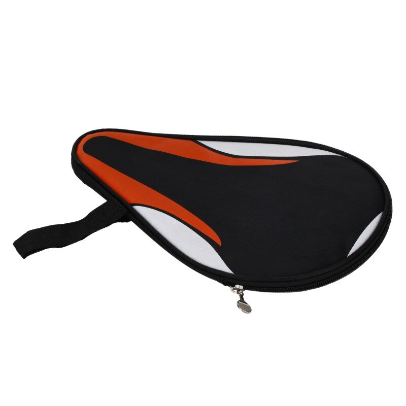 Funda de raqueta de tenis de mesa tela Oxford impermeable a prueba de polvo cremallera anillo de acero Ping Pong Bat bolsa de almacenamiento