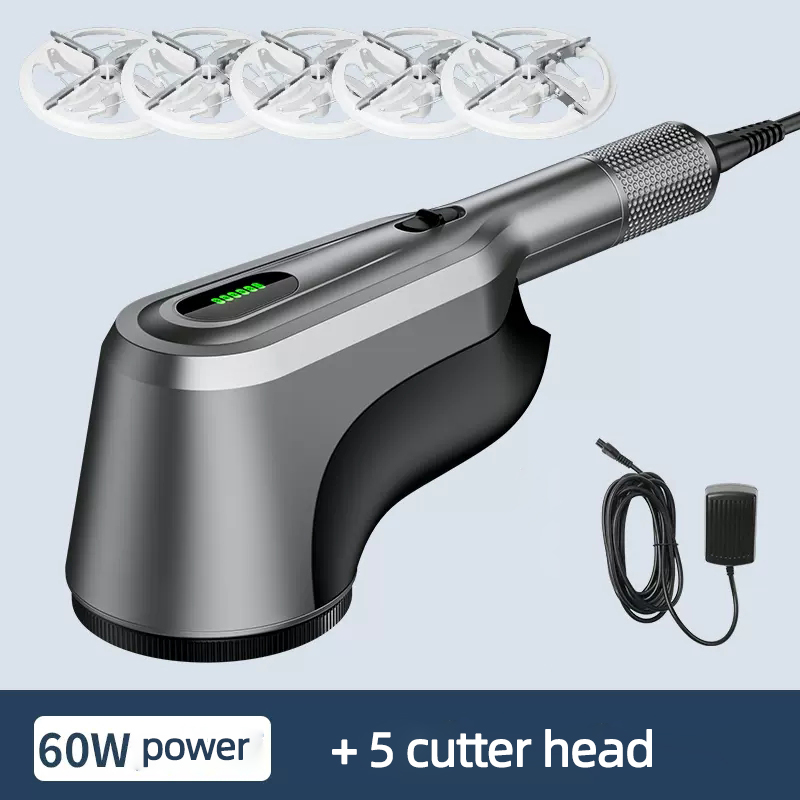 60W Lint Remover Spool Machine Commercial Hairball Trimmer Clothes Electric Lint Remover Dry Cleaners Shaving Ball: grey