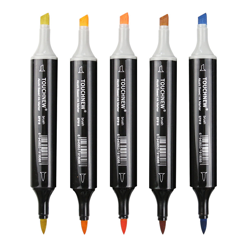 TOUCHNEW – marqueurs de teint à base d&#39;alcool, ensemble de marqueurs artistiques à Double pointe pour les enfants et les adultes, coloration, 36 couleurs de teint