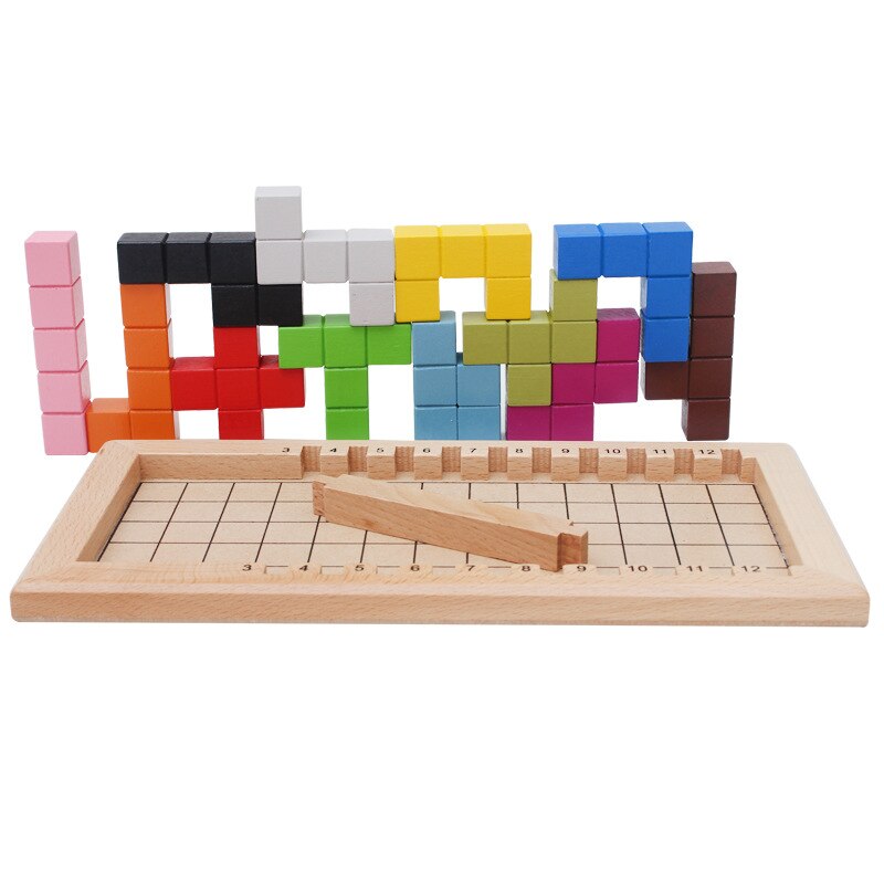 Kleurrijke Houten Fun Tetris Puzzel Speelgoed Voor Kinderen Voorschoolse Magination Intelligentie Verbeelding Onderwijs Speelgoed Kinderen