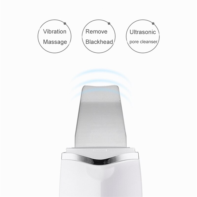 Ultrasonic Skin Scrubber Deep Cleaning Face Scrubber Facial Lifting Cleansing Moisturizing Skin Spatula Peeling Beauty Device