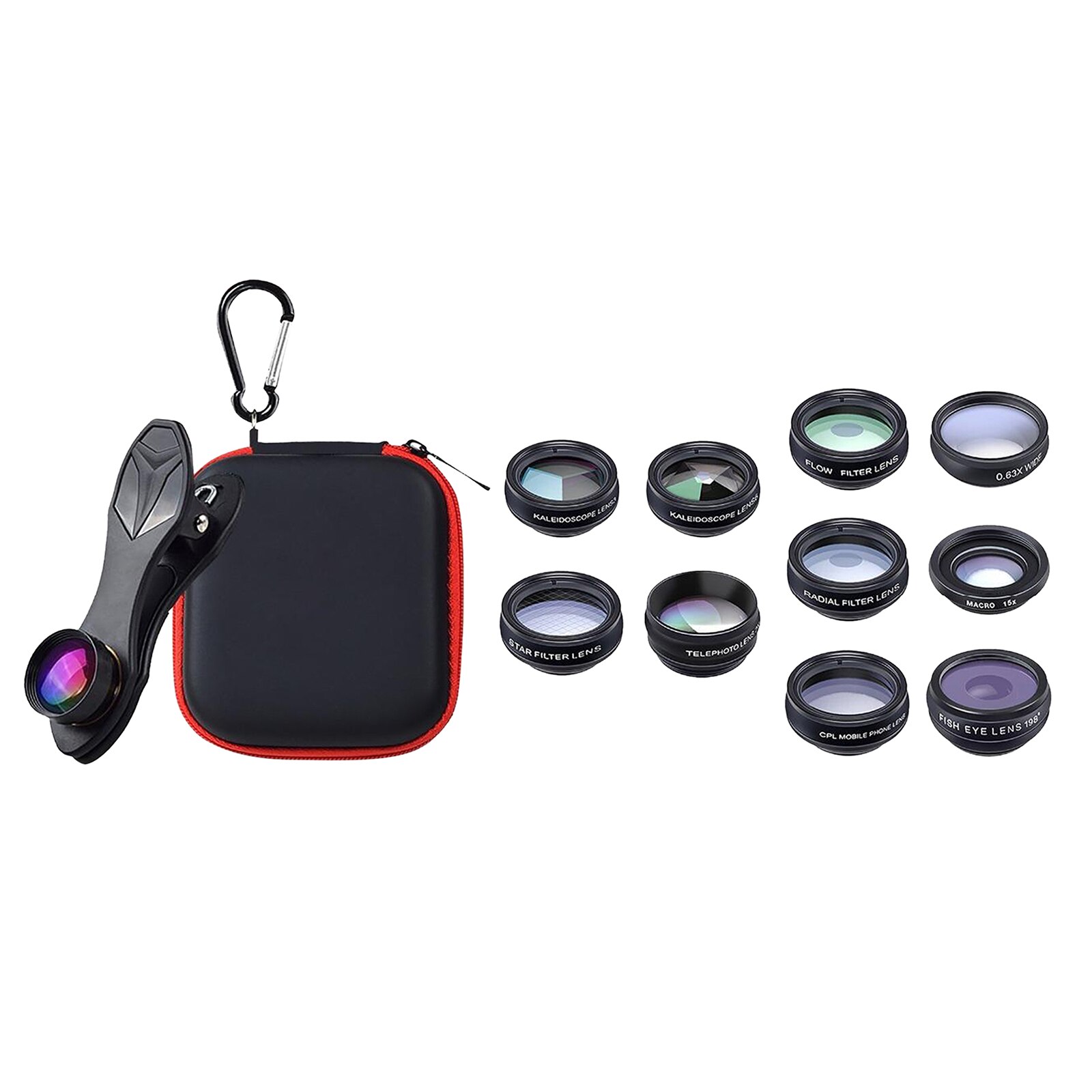 10 In 1 Telefoon Camera Lens Kit Groothoek Cpl Flow Voor De Meeste Telefoon