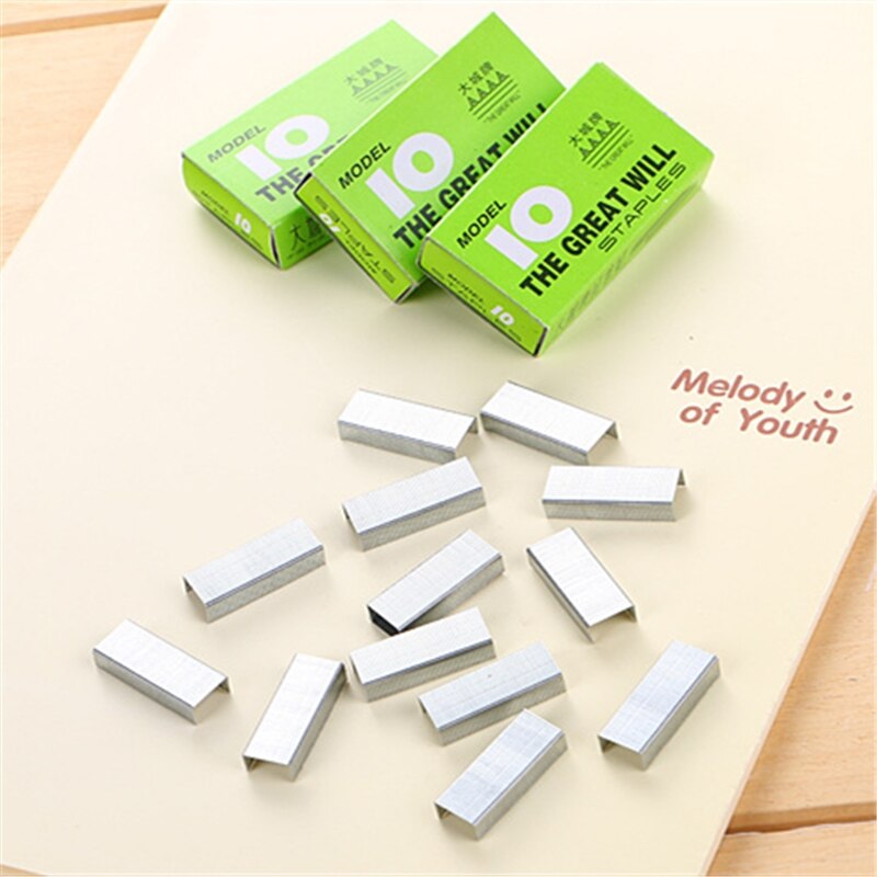 1000pcs/box Staples For Stapler Practical School Office Standard Metal Staples Binding Supplies