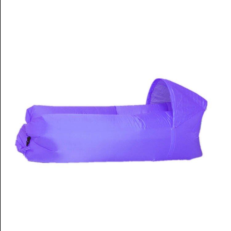 kids toys Outdoor Garden Sofas Waterproof Inflatable bag lazy camping Sleeping Air bed Adult Beach Shade Chair Fast Folding: Purple