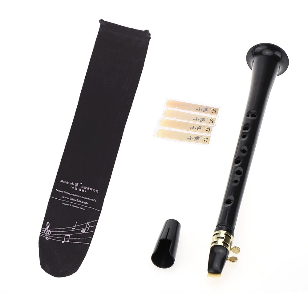 Saxofoon Kit Pocket Sax Set Mini Saxofoon Kleine Saxofoon Met Draagtas Sax Rieten C Note & B Opmerking Gaten portable Black Sax