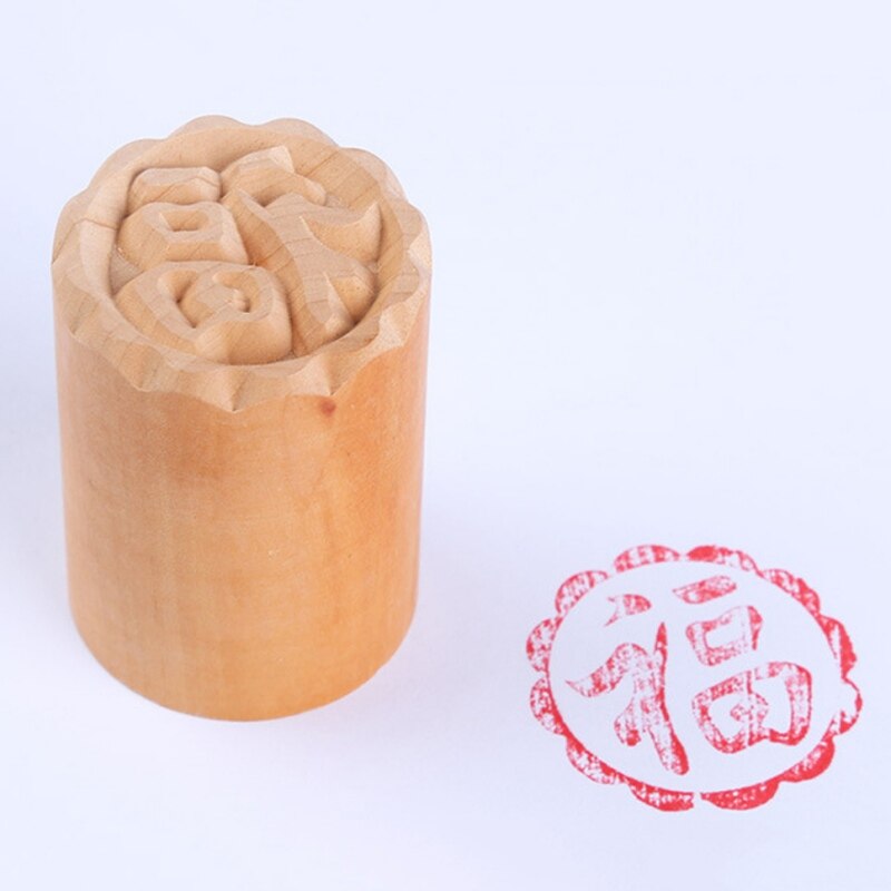 Wooden Cookie Embossing Stamp Set Dessert Stamp DIY Baking Pastry Decoration Mold Cake Tools Kitchen Bakery Accessories: 1