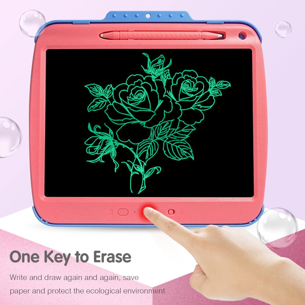 LCD Writing Tablet 9 Inch Translucent Copy Erasable Pressure-sensitive Drawing and Writing Board for Kids&Adults Eye-protective