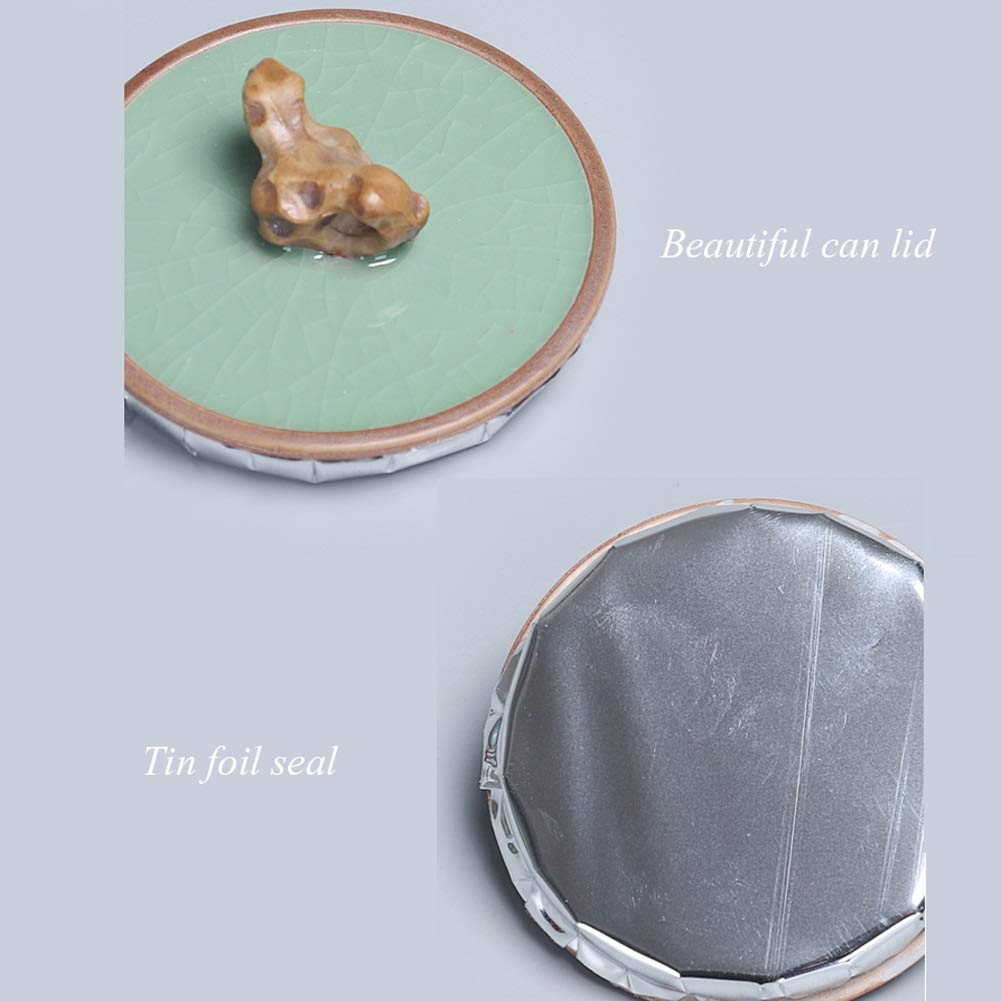 Voksen kremering urne til menneskelig aske mini begravelsesurner derhjemme begravelse urne keramik fugtisikker god forsegling (farve: blå)