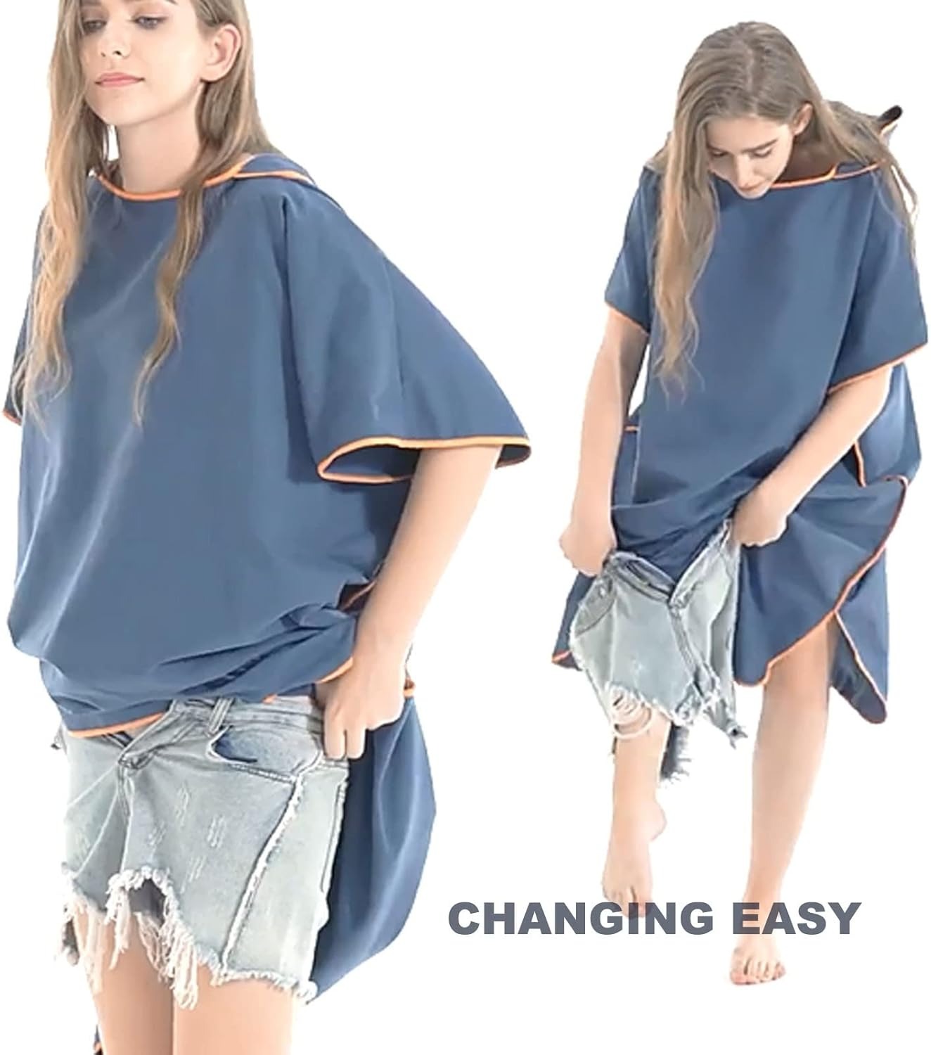 Surfponcho Aankleedhanddoek met capuchon Microvezel stranddeken Badhanddoek Zwemhanddoek Wetsuit Strandponcho