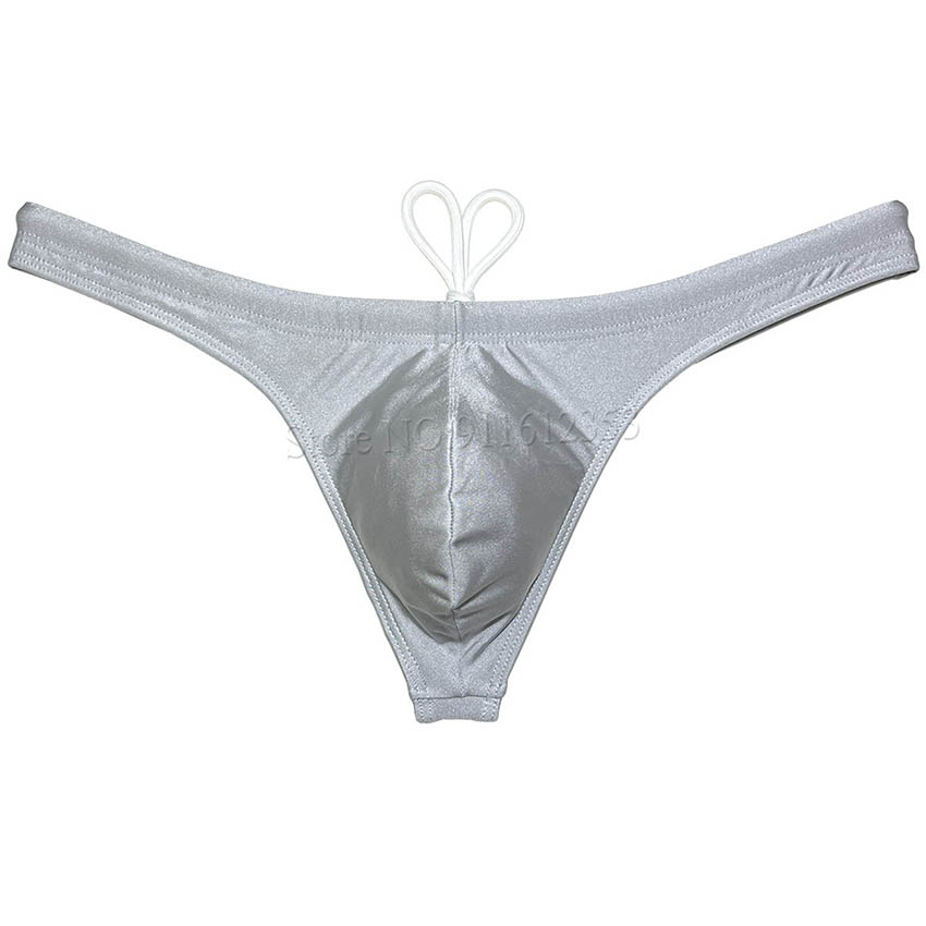 Männer Bademode Bikini Badeanzug T-Back Low Wait Tight Beachwear Surfen Tanga Solide Bikini Schwimmen Tanga: M / Rot