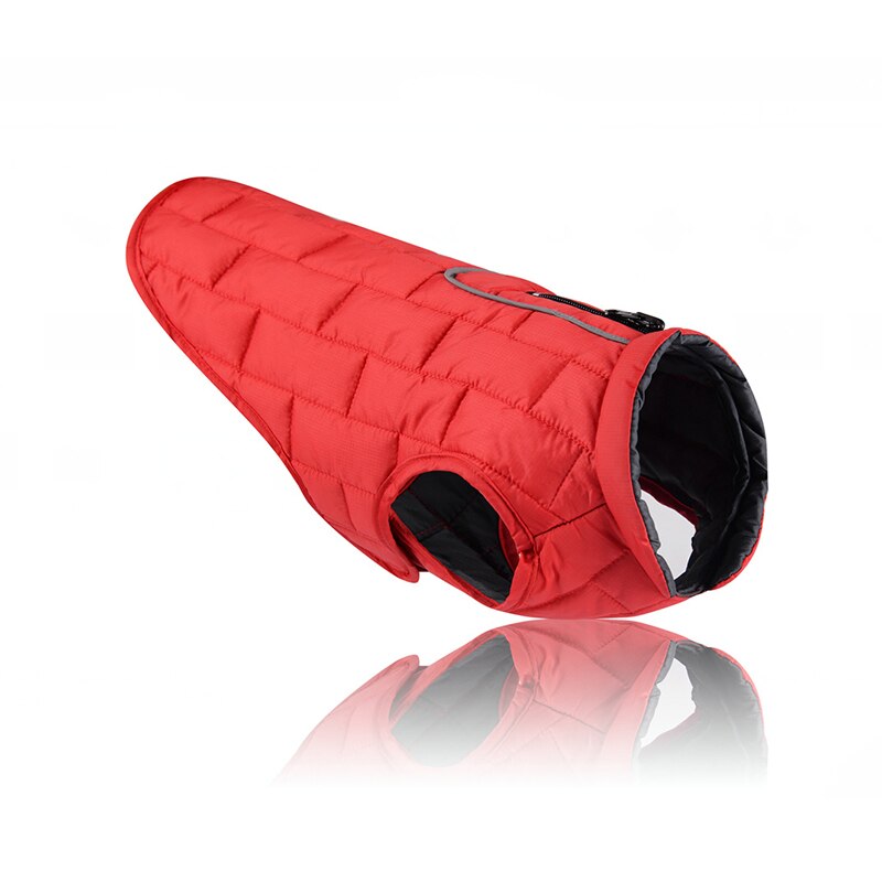 Winter Warm Dog Clothes Pet Dog Jacket With Harness Reflective Clothes For Big Dogs Labrador Waterproof French Bulldog Jacket