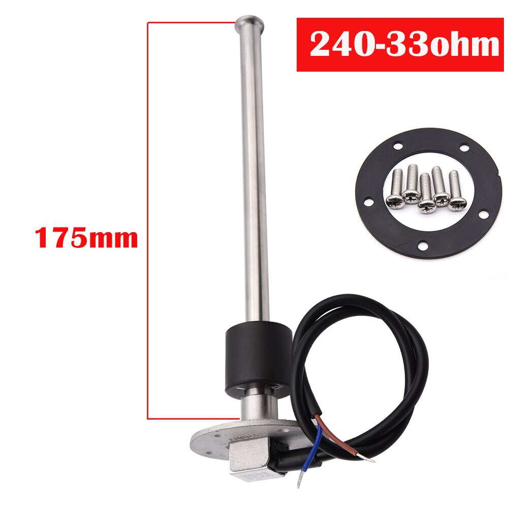 Auto Boot Kraftstoff/Wasser Level Sensor Für 0-190ohm/240-33ohm Kraftstoff Level Meter Marine Wasser Level gauge Sensor Sender einheit Für 9-32V: 175mm 240ohm