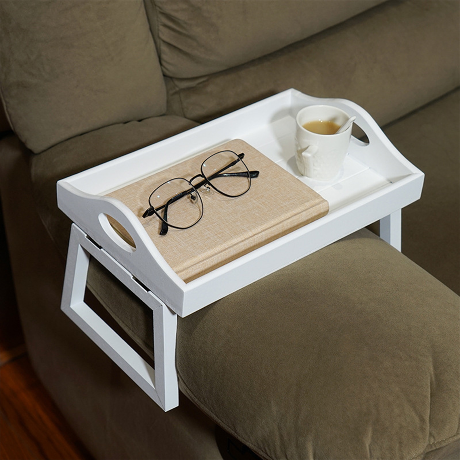 Lade Tafel Met Opvouwbare Benen Multifunctionele Ontbijt Dienblad Bed Tafel Snack Laptop Bureau