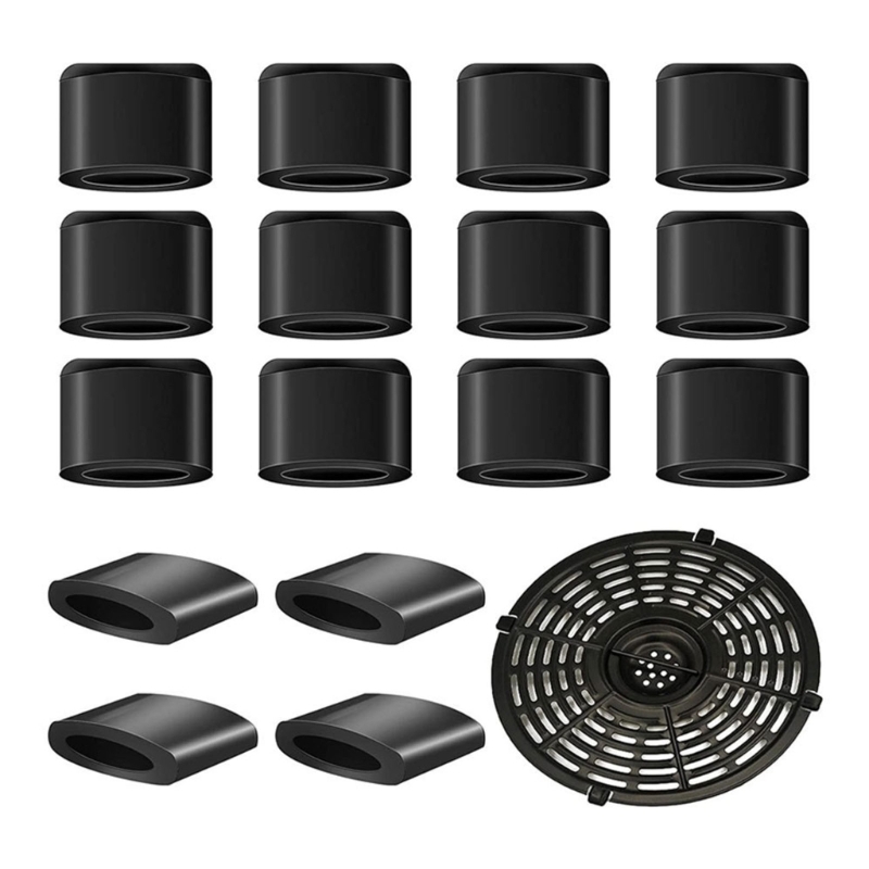 Air Fryer Protective Feet for Grill Pan Tray Air Fryer Grill Plate Bumpers Tabs