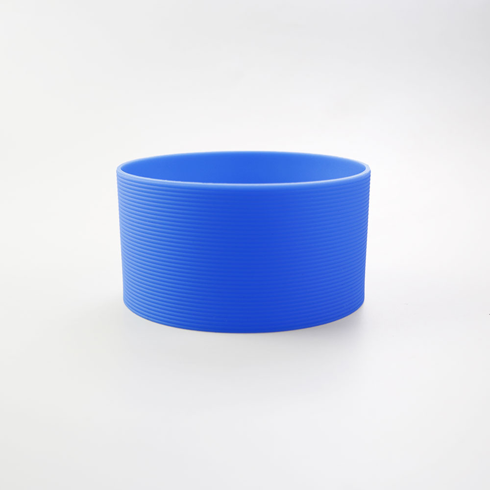 16 Kleuren 8.5Cm Siliconen Cup Cover Strepen Antislip Warmte Voor Glas Cup Mouwen 85Mm Geïsoleerde Water fles Cup Mouwen: Bordeaux