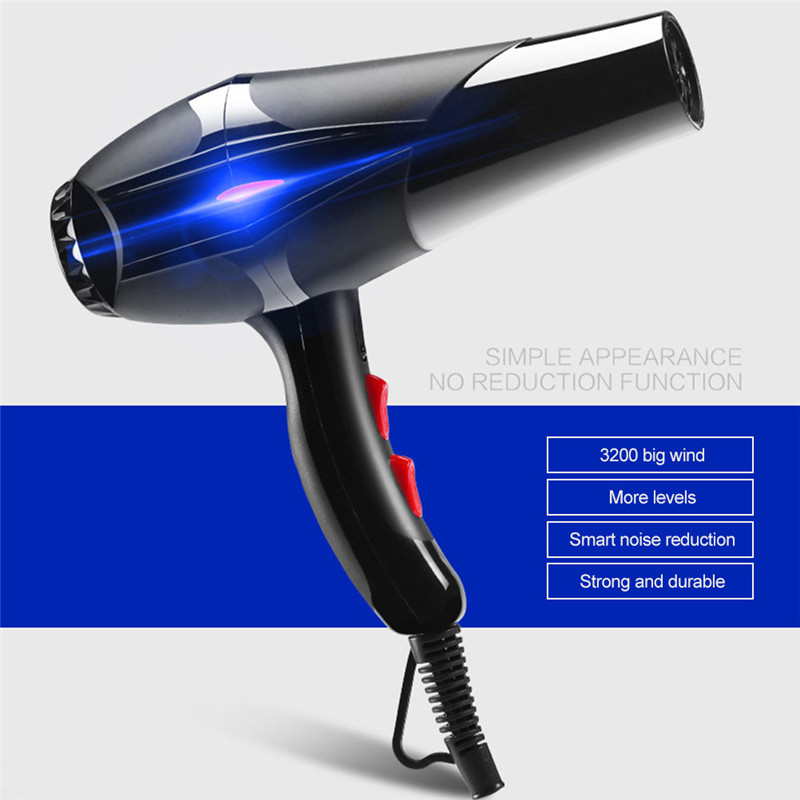 220V Professionele 3000W Haardroger Sterke Power Kapper Salon Styling Tools /Cold Air Föhn 2 snelheidsaanpassing