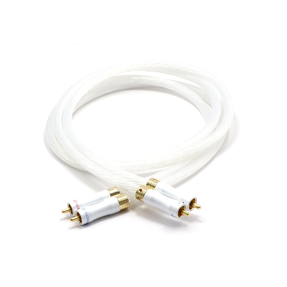 1 paar X402 5N verzilverd OCC RCA kabel, Analoge kabel RCA, audio kabel, verzilverd