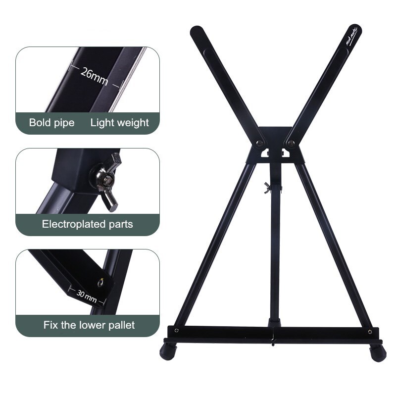 Desktop Triangular Easel Foldable Portable Easel Lightweight and Small Outing Sketching Watercolor Painting Art Supplies