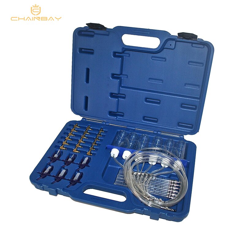 Diesel Injector Flow Meter Test Kit Common Rail Adaptor Fuel Tester Set automotive tools