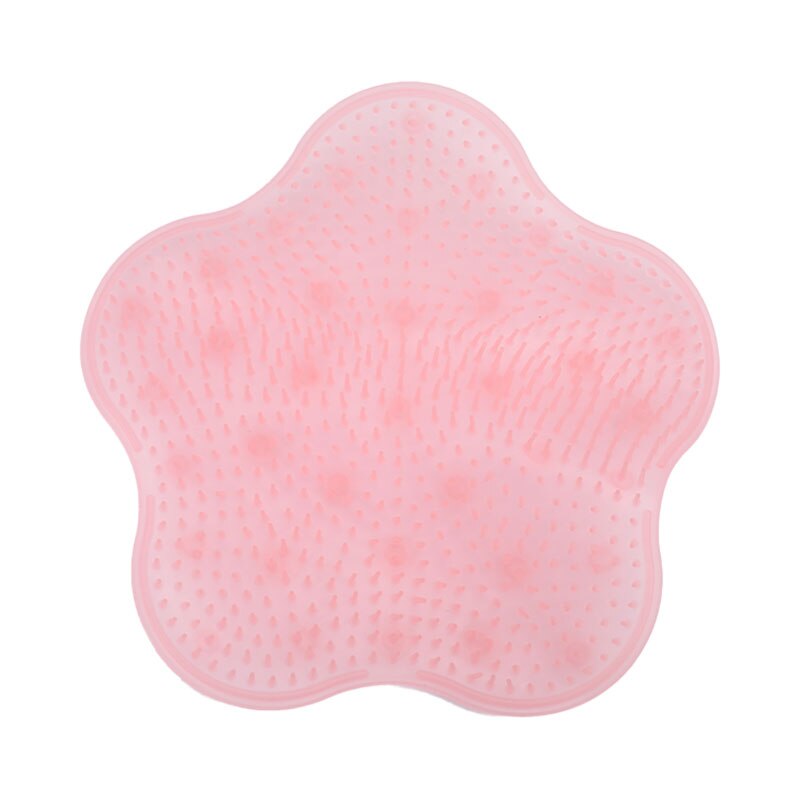 Silicone Suction Cup Bathroom Massage Soft Shower Mat Non-slip Bath Mats: PK