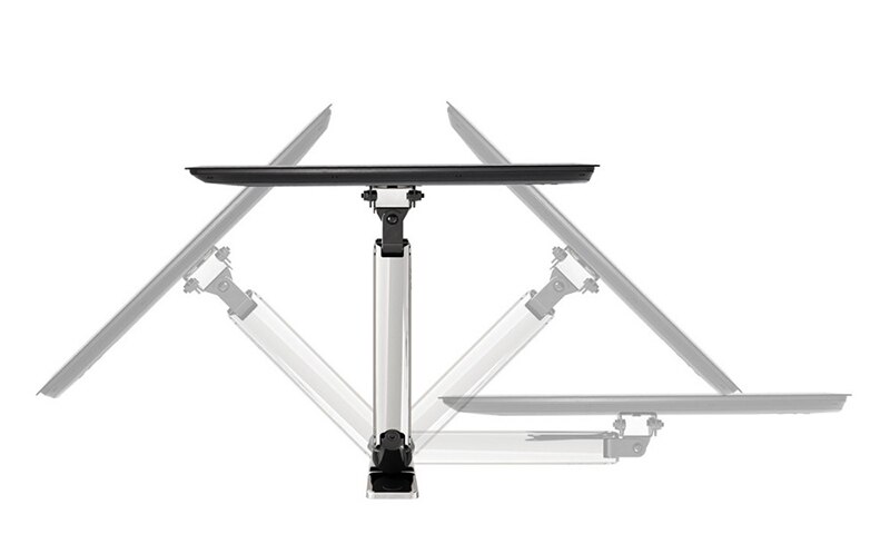 NB F200 Gas Spring 30-40 inch LED TV Wall Mount Monitor Holder Ergonomical Mount Max.VESA 200*200mm Loading 5~10kgs Silver
