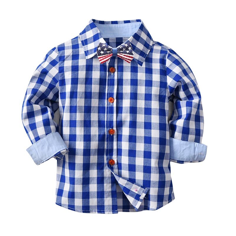 Infant Kids Boys Gentleman Clothes set 2pcs Plaid Print manica lunga camicie monopetto pantaloni abiti per bambini