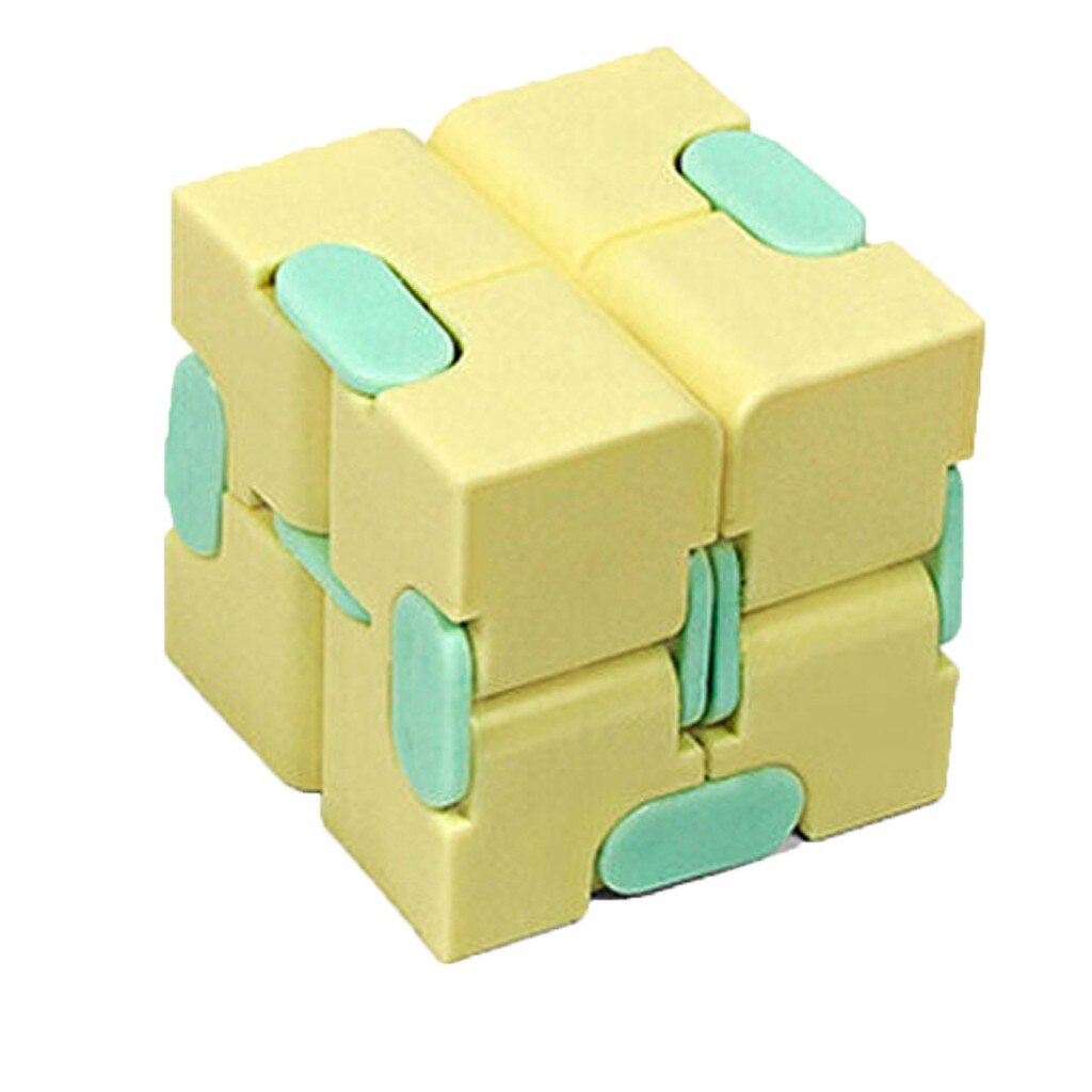 Anti-stress-spielzeug kinder Fingerspitzen Dekomprimieren Tragbare Leichte Magie Platz zappeln spielzeug stressabbau Puzzle spielzeug: Yellow