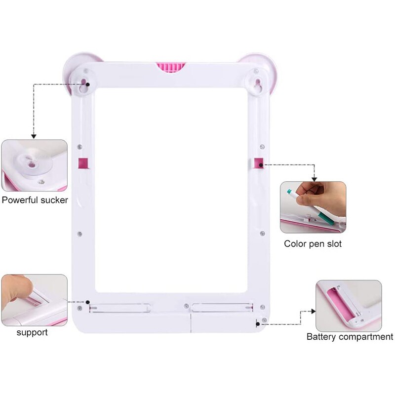 LCD Writing Tablet, Kids 3D LED Luminous Magic Drawing Pad, LCD Handwriting Drawing Doodle Board