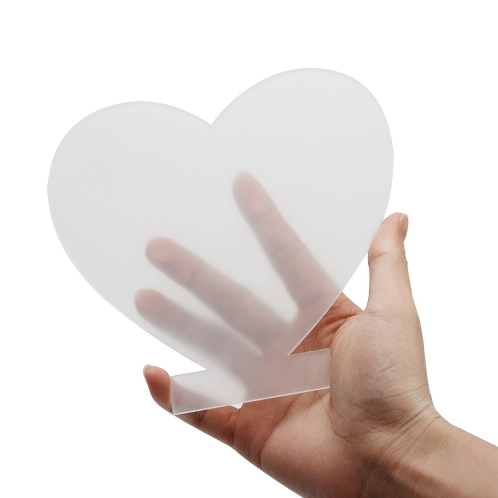 4pcs/pack Led Light Sheet Acrylic Plate Sign Romantic Home Party Easy Use Thickened Transparent Craftsmanship DIY Display Board
