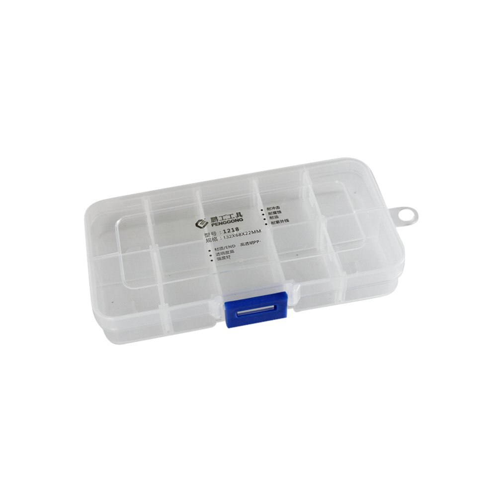 1218 Plastic Tool Box Transparent Toolbox Electronic Components Screw Storage Box Electronic Plastic Parts Tool Boxes