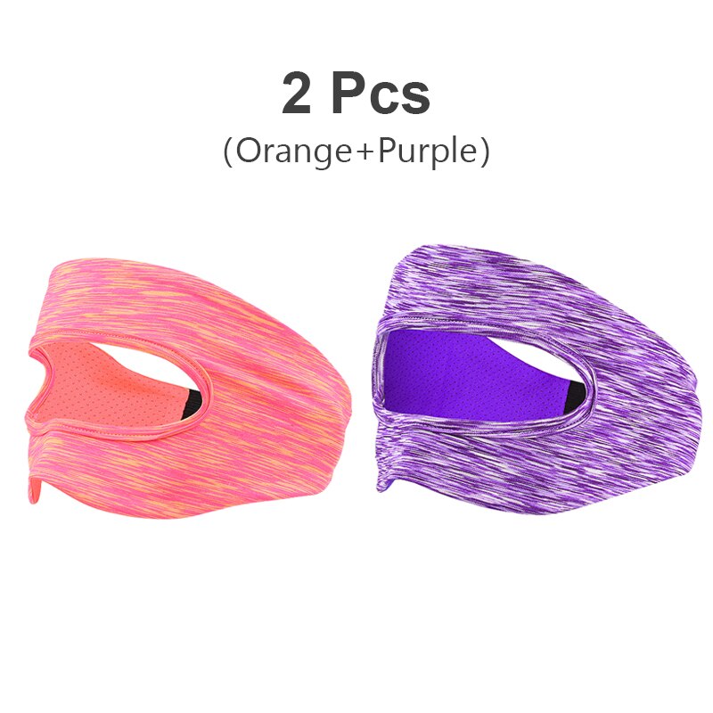 2 Pcs Vr Accessoires Eye Cover Ademend Zweet Band Verstelbare Maten Met Virtual Reality Headsets Voor Oculus Quest 2 Vr masker: orangeand purple