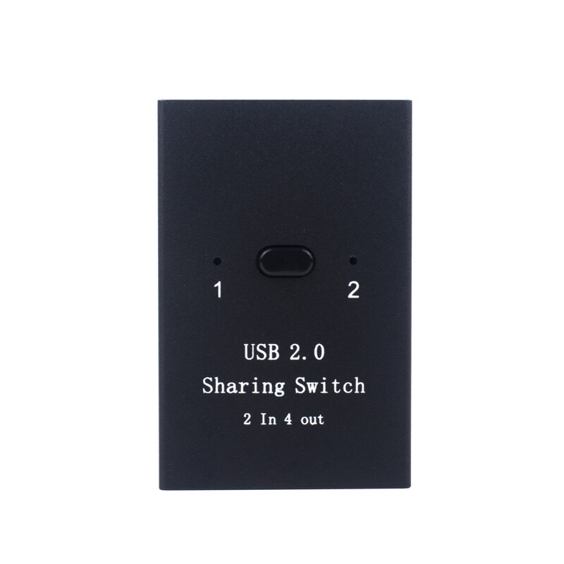 Usb Sharer Switch Box USB2.0 Handleiding Splitter Twee In Vier Out Geschikt Voor Computer Toetsenbord Muis Printer U Schijf Met kabel