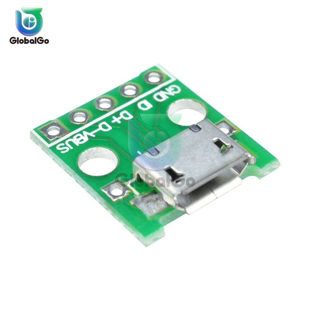 Micro USB DIP Adapter Male Female Connector Type B Type A Mini USB Connector Port Sockect Panel PCB Converter Breadboard