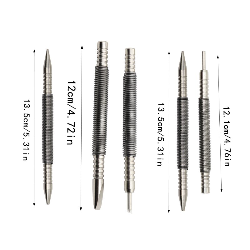 Spring Tool Nail Punch Spring Punch Hammerless Nail Set Punch Double Nail Punch